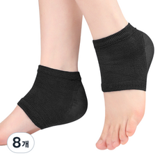 썸즈마인 뒷꿈치 풋케어 보습 패드 블랙, 1개입, 8개, 100g