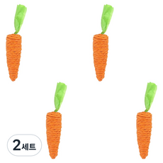 daysoy 貓咪可愛胡蘿蔔玩具 ONE SIZE 4入組, 2套, 小胡蘿蔔
