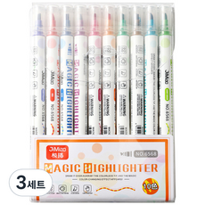 DOnG-A Pms JIMIAO魔法螢光筆 10種組, 混色, 3套
