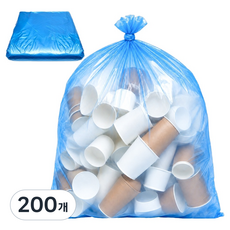 World Clean 好裝平口塑膠袋 藍色, 20L, 200個