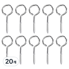Beiru 圓形螺絲掛鉤 螺絲釘, 20個