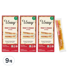 우라이 허니 & 진저 스틱 7p, 84g, 9개