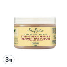 Shea Moisture 牙買加黑蓖麻油修護髮膜, 3個, 326g