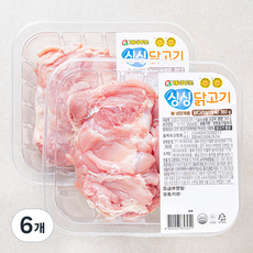 체리부로 싱싱 닭고기 다리살 정육, 360g, 6개
