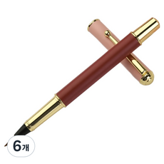 B2WIN 鋼筆型書法筆, 酒紅色, 6個