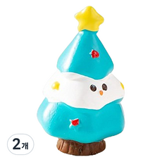 정월마켓 크리스마스 트리 장식 피규어 타입16, 2개
