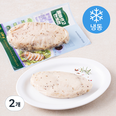 올바르고 반듯한 블랙페퍼 수비드 닭가슴살 (냉동), 130g, 1개입, 2개