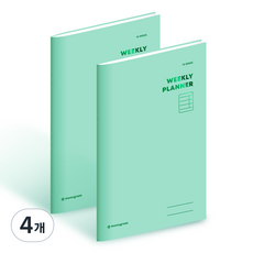 모노그램 16WEEKS 위클리 플래너 MG-0048, 멜로디 그린, 4개 멜로디 그린, 4개
