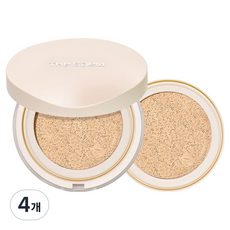더샘 커버 퍼펙션 컨실러 쿠션 리뉴 1.25 라이트 베이지 본품 12g + 리필 12g 세트, 4개, 본품 + 리필