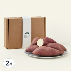 프리미엄 유기농 무안 달수 고구마, 1.5kg, 2개