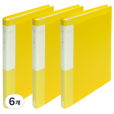 ECO Chungwoon PP透明文件夾 A4 20頁, 黃色, 6個