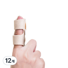 리치덕 손가락보호대 슬리브 살색, 12개