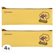 KAKAO FRIENDS 春植迷你扁平鉛筆盒, 4個, 地瓜