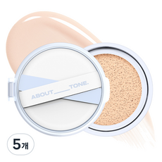 어바웃톤 워터 레이어 핏 쿠션 리필 14g, 21 쿨 라이트, 5개