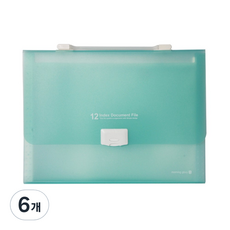 모닝글로리 심플 도큐멘트 화일백, 민트, 6개
