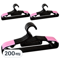 DECOSIN 圓形防滑衣架, 粉色, 200個