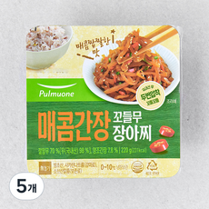 풀무원 매콤간장 꼬들무 장아찌, 220g, 5개