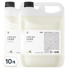 살림백서 구연산 담은 주방세제 알로에베라향, 10개, 4L