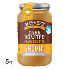 메이버스 다크로스티드 스무스 피넛버터, 375g, 5개