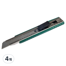 사타 아연 합금 유틸리티 컷터칼 18mm 93425A, 4개