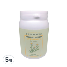 해피트레이딩 더허브스토리 캐모마일 버블바스 입욕파우더 대용량, 1kg, 5개