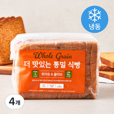 더 맛있는 통밀 식빵 토마토올리브 (냉동), 550g, 4개
