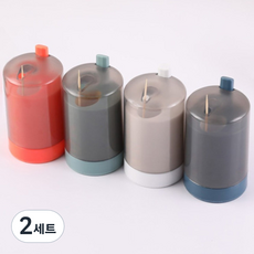 J.For 彈出式自動牙籤創意盒 4件組, 混色, 2套