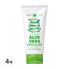 네이처리퍼블릭 수딩 앤 모이스처 알로에 베라 클렌징 젤 크림, 150ml, 4개