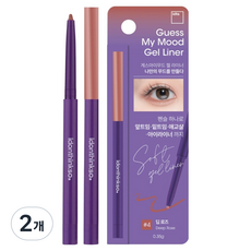 IDONTHINKSO 臥蠶三角區開口 Guess My Mood 凝膠眼線筆 0.35g, 4 深玫瑰色, 2個