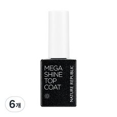 네이처리퍼블릭 써니 젤 네일 메가샤인 탑코트, 6개, 8.5ml