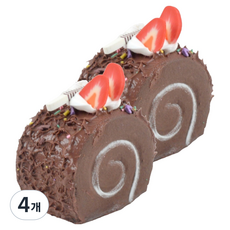 Black Tree 可愛蛋糕捲公仔 棕色, 4個
