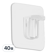 托板貼片 L型一組, 塑膠材質, 6x6cm / 7x7cm, 半透明, 黏著貼片, 加強隔板固定, 40個