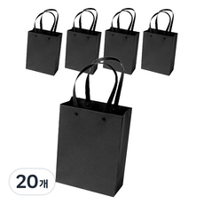 마켓감성 특별한날 감사 선물가방 소형 5p, 블랙, 20개