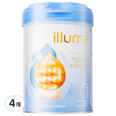 일루마 분유 1단계, 810g, 4개