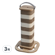 칠시 고양이 모듈러 기둥형 스크래쳐 사각, 혼합색상, 3개