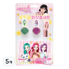 Secret Jouju Star Goddess Twinkle 兒童化妝品套組, 5個, 2種迷你指甲+迷你口紅+錫盒