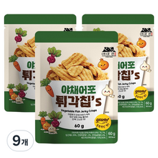 수산곳간 야채의 꿀조합 야채어포 튀각칩's, 9개, 60g