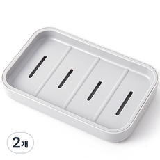 沈社長家 北歐風浴室廁所肥皂架, 2個, 灰色