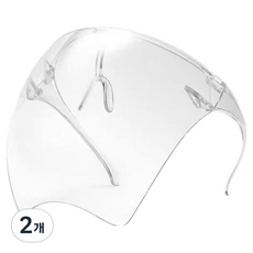 TIS 高級多用途防護面罩, 透明, 2個