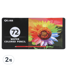 新娜藝術 水彩彩色鉛筆 鐵盒, 72色, 2個