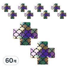 켈본 스페셜 패턴 니플패치 십자 홀로그램, 60개