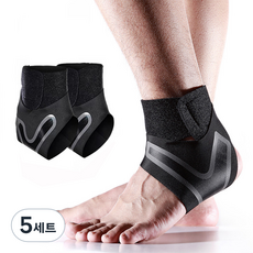Unitree 貼紮型護踝 左右一組, 5套, 黑色