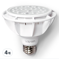 비츠온 LED PAR30 15W 집중형 화이트 3000K, 전구색, 4개