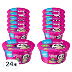 푸디버디 하양라면 컵, 80g, 24개