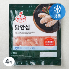 마니커 무항생제 인증 IQF 닭안심 (냉동), 1kg, 4개