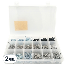 Innotime 木工用粗牙螺絲 12種 + 翼型自攻螺絲 6種 套組 1037, 2套