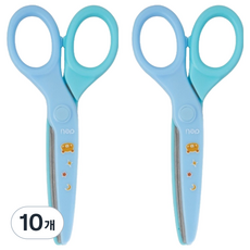 deLi 得力 圓頭安全剪刀 135mm 6023S, 藍色(6023S_BL), 10個