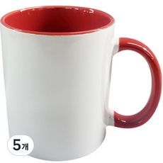 基本馬克杯, 5個, 紅色