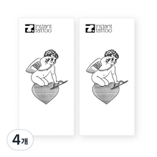 instant tattoo 丘比特紋身貼紙, 丘比特, 4個