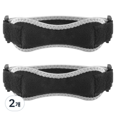 SPO HOLIC 高彈力日常雙扣波浪護膝 2入, 2個, 灰色